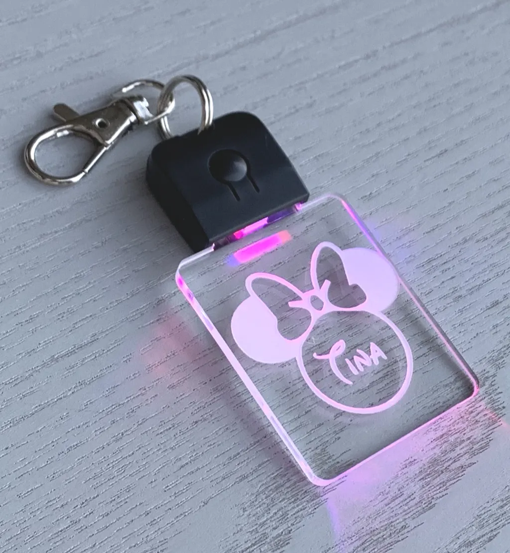 Light-it-up Personalised LED Keychain