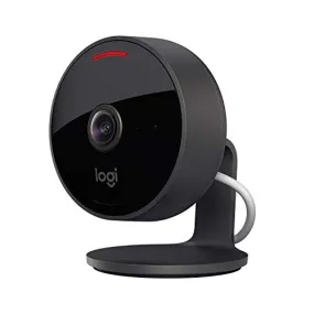 Logitech Circle View Weatherproof Wired Home Security Camera with Logitech TrueView Video, 180° Wide Angle, 1080p HD, Night Vision, 2-Way Audio, Tilt for Privacy, Encrypted, Apple HomeKit Secure Video
