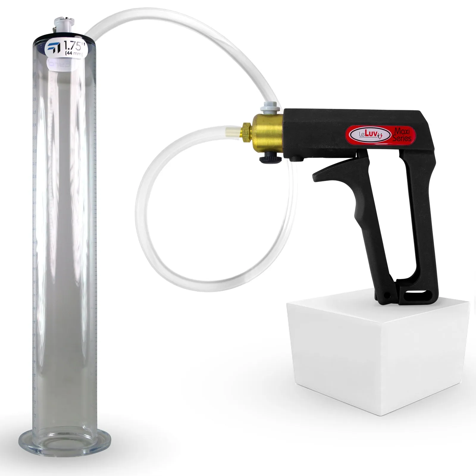 MAXI Black Penis Pump 9 or 12 Inch Length Wide Flange Cylinder 1.75-2.50" Widths