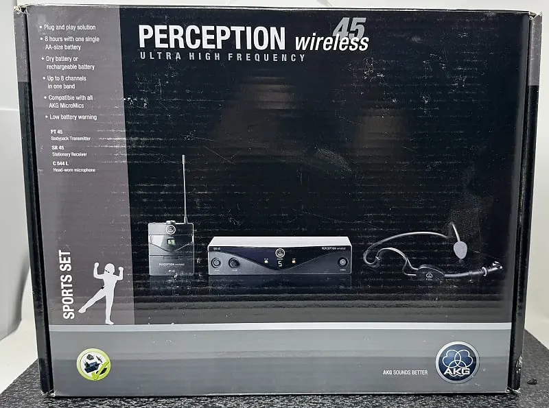 Microphone AKG WMS45 Perception Sports Wireless Headset Microphone System (Band A)