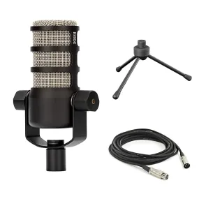 Microphone for podcasts RODE PodMic, GFW-0250, XLR, Cloth