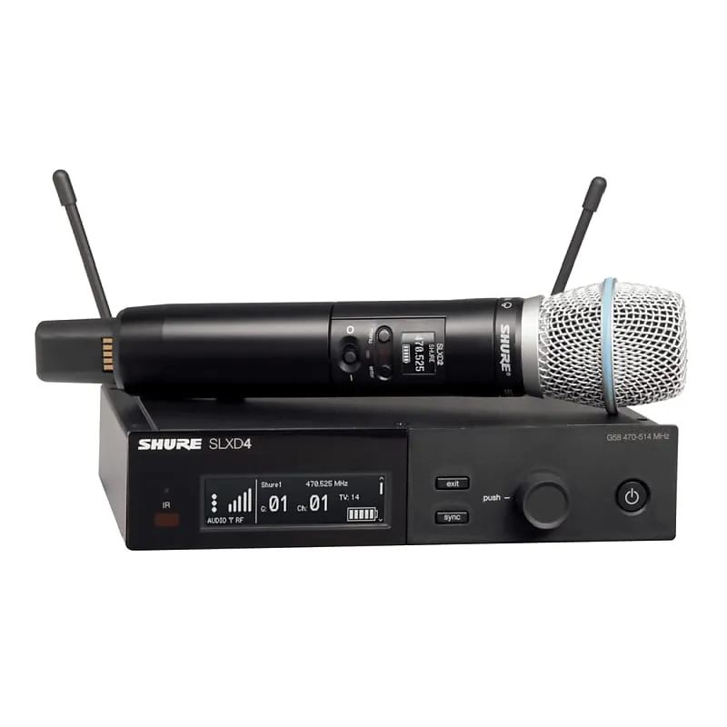 Microphone Shure SLXD24/Beta87A Single Handheld Microphone System - G58
