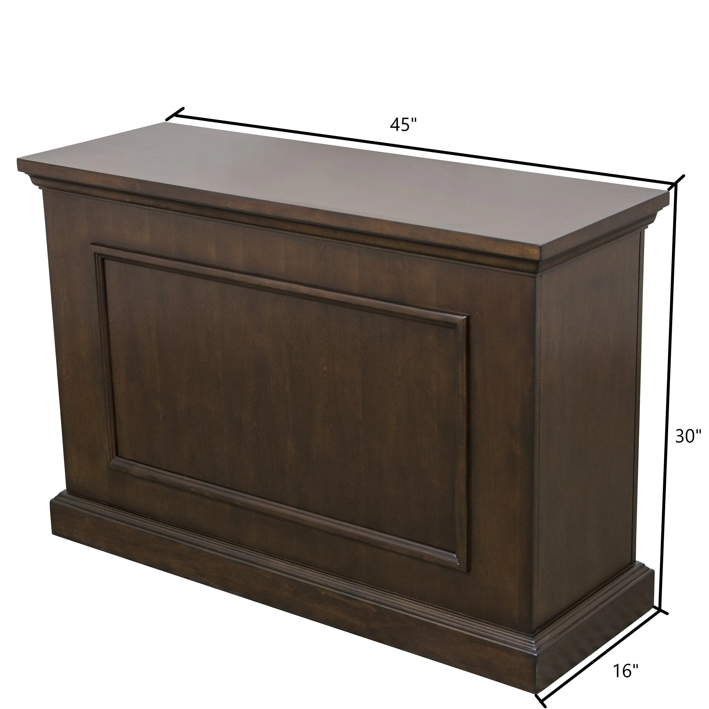 Mini Elevate 75008 Espresso Smart TV Lift Cabinet for 46 Inch Flat screen TVs