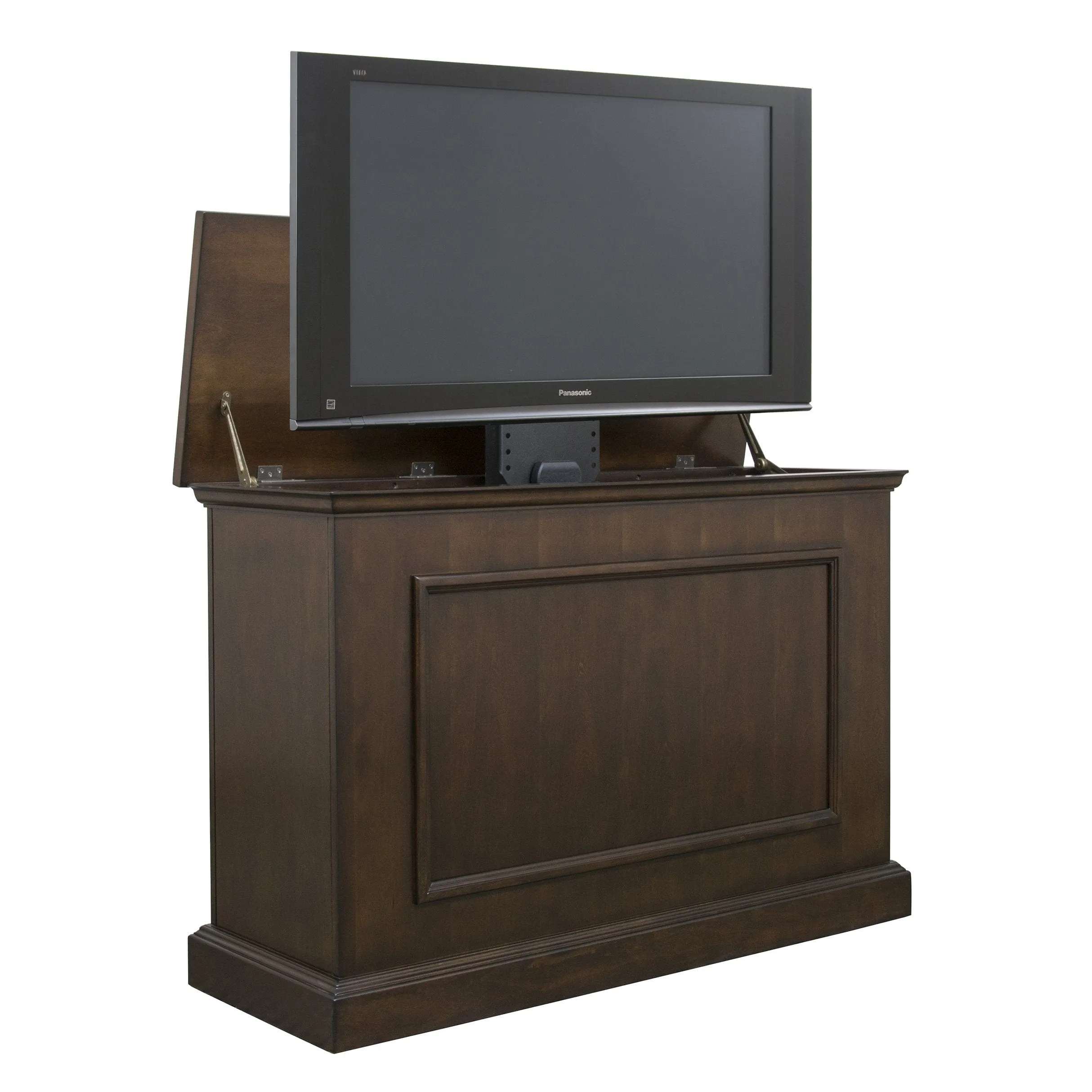 Mini Elevate 75008 Espresso Smart TV Lift Cabinet for 46 Inch Flat screen TVs