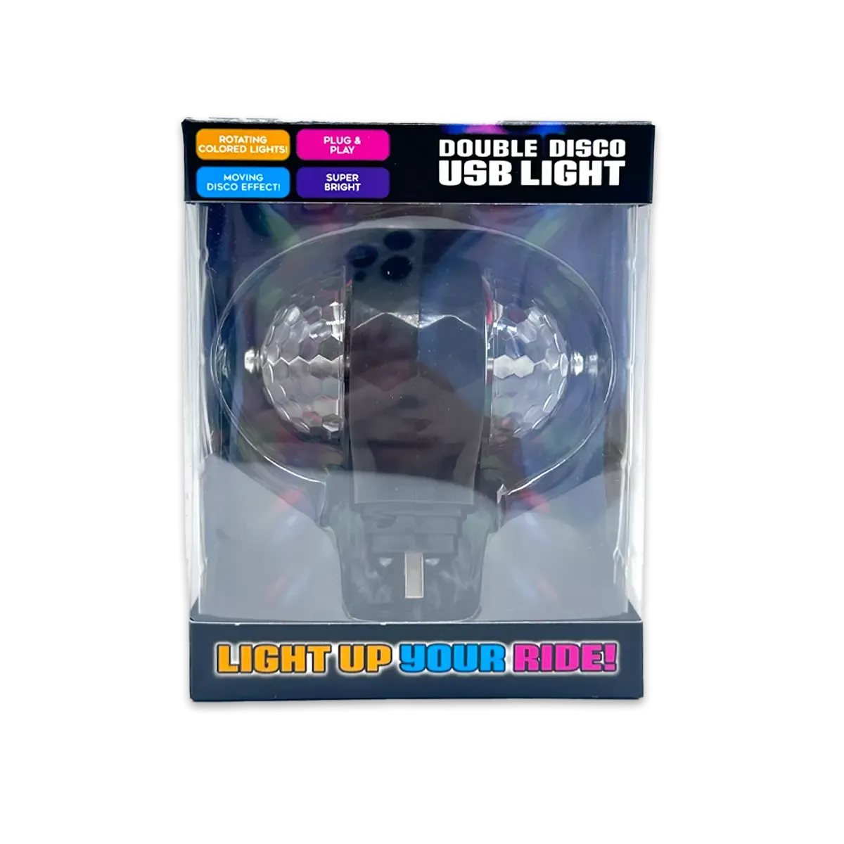 Mood Light USB Double Disco Ball - 6 Pieces Per Retail Ready Display 25344