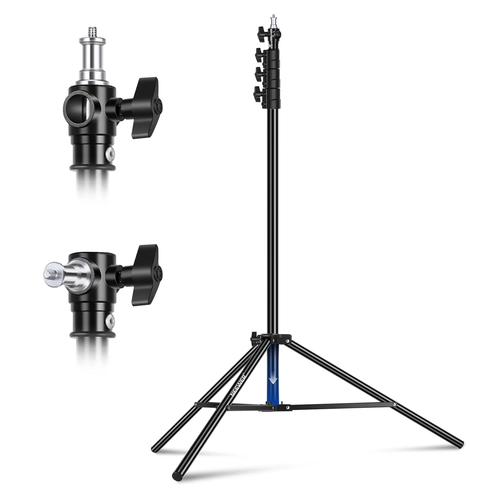NEEWER 9.8ft/3m Heavy Duty Metal Air Cushioned Light Stand