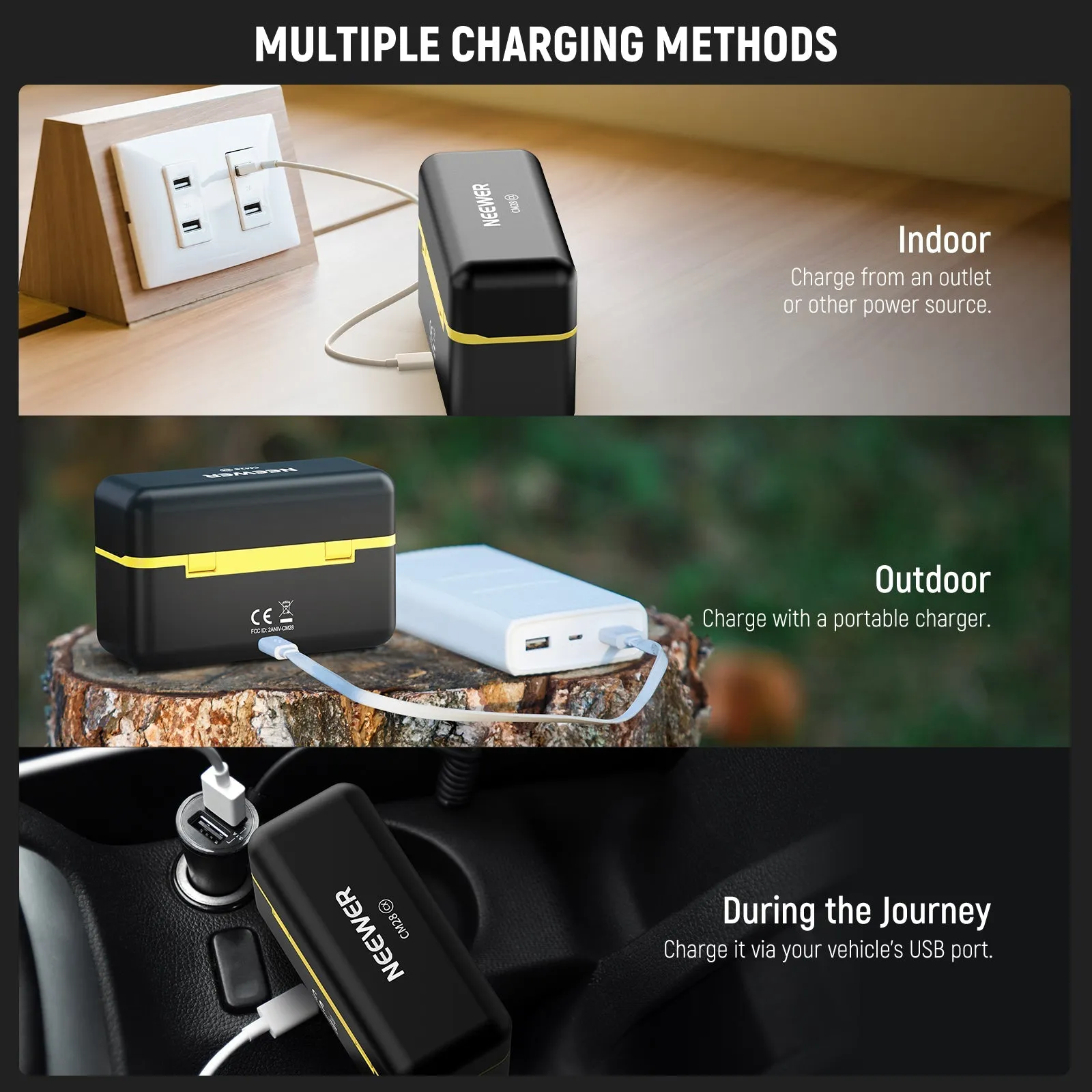 NEEWER Charging Case for CM28 Wireless Lavalier Microphone