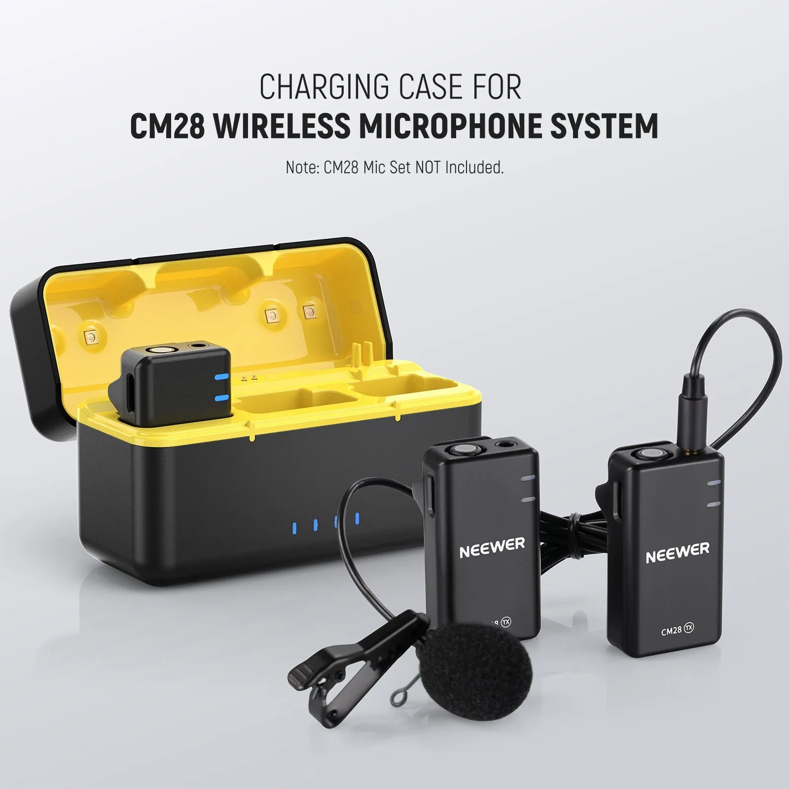 NEEWER Charging Case for CM28 Wireless Lavalier Microphone