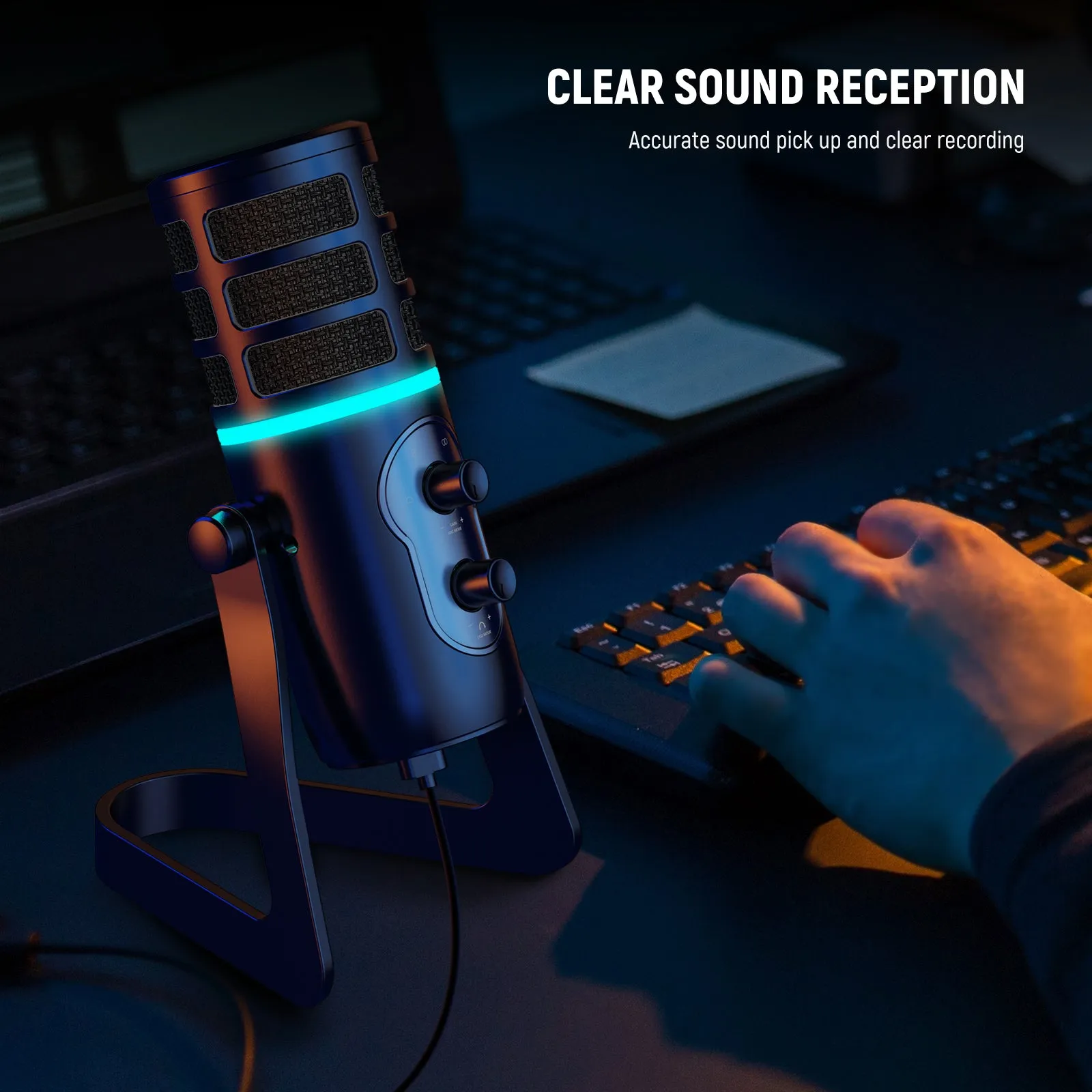 NEEWER CM27 4 Pickup Patterns USB Gaming Microphone