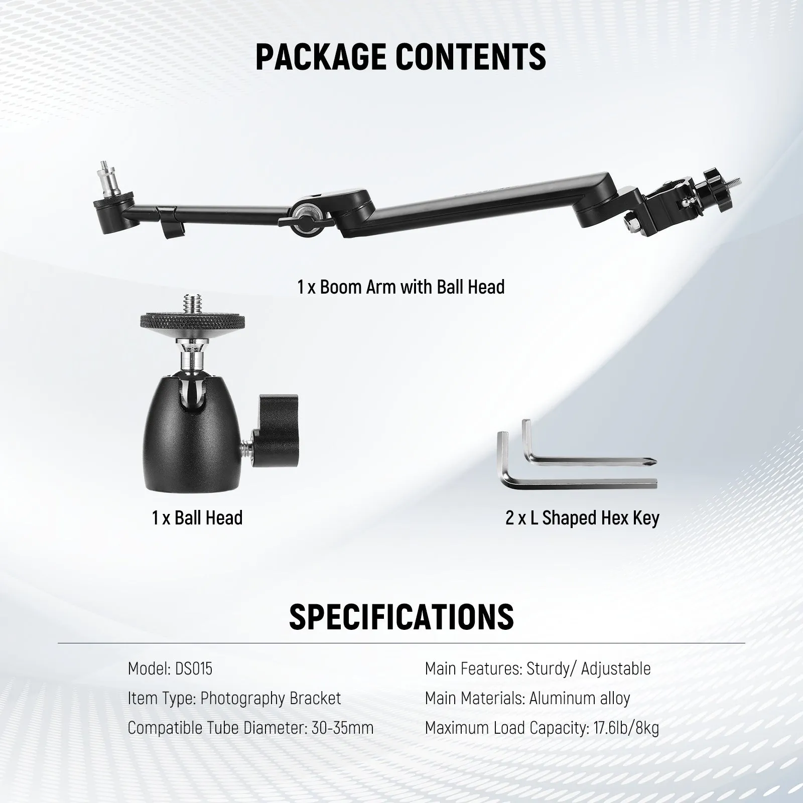 NEEWER DS015 Camera Desk Mount Auxiliary Holding Extension Arm