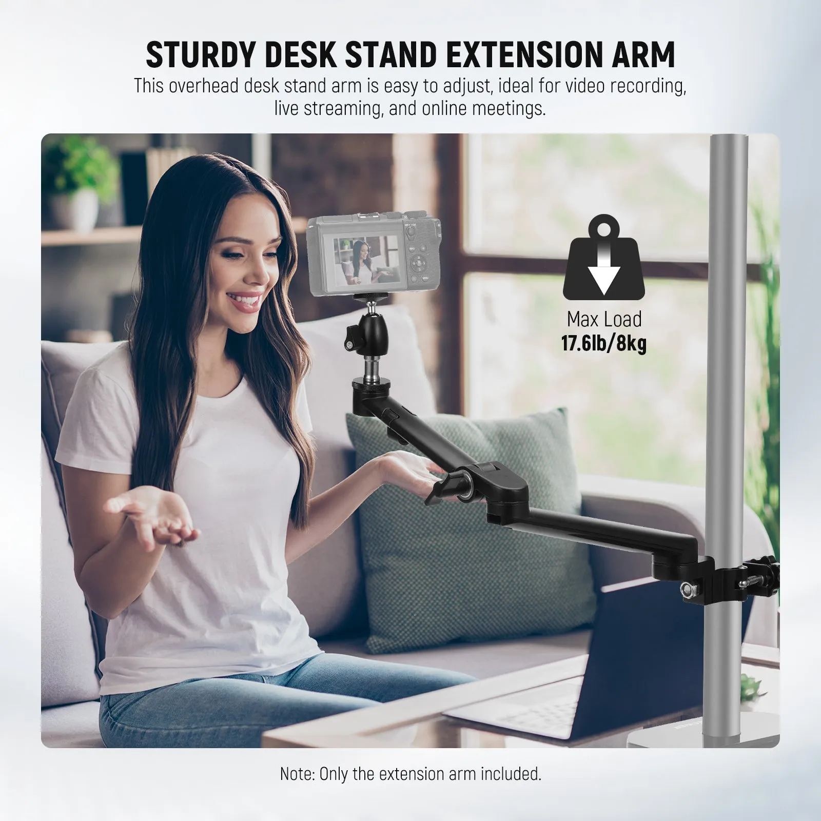 NEEWER DS015 Camera Desk Mount Auxiliary Holding Extension Arm
