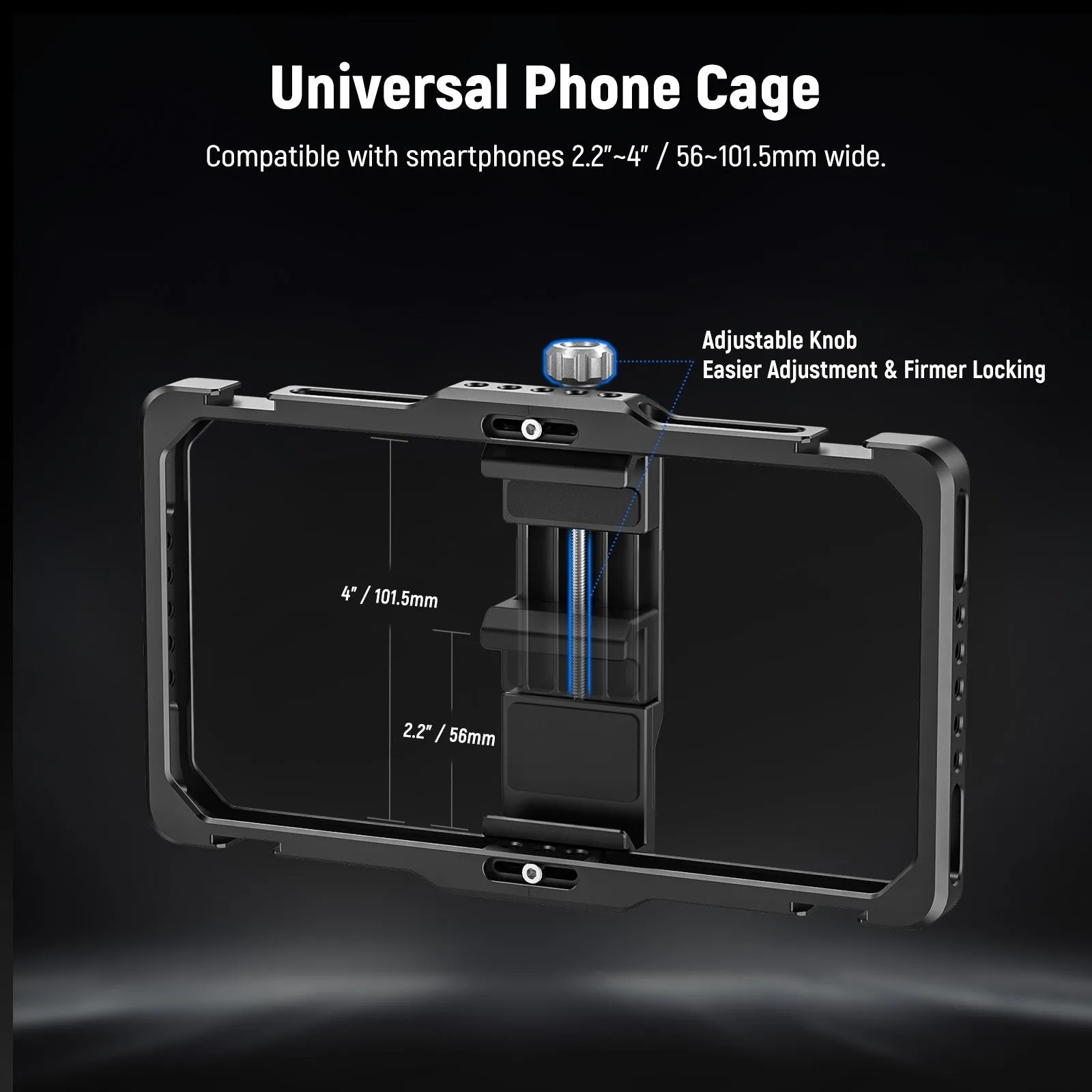 NEEWER PA009E Universal Phone Cage Stabilizer Video Rig Lighting Kit