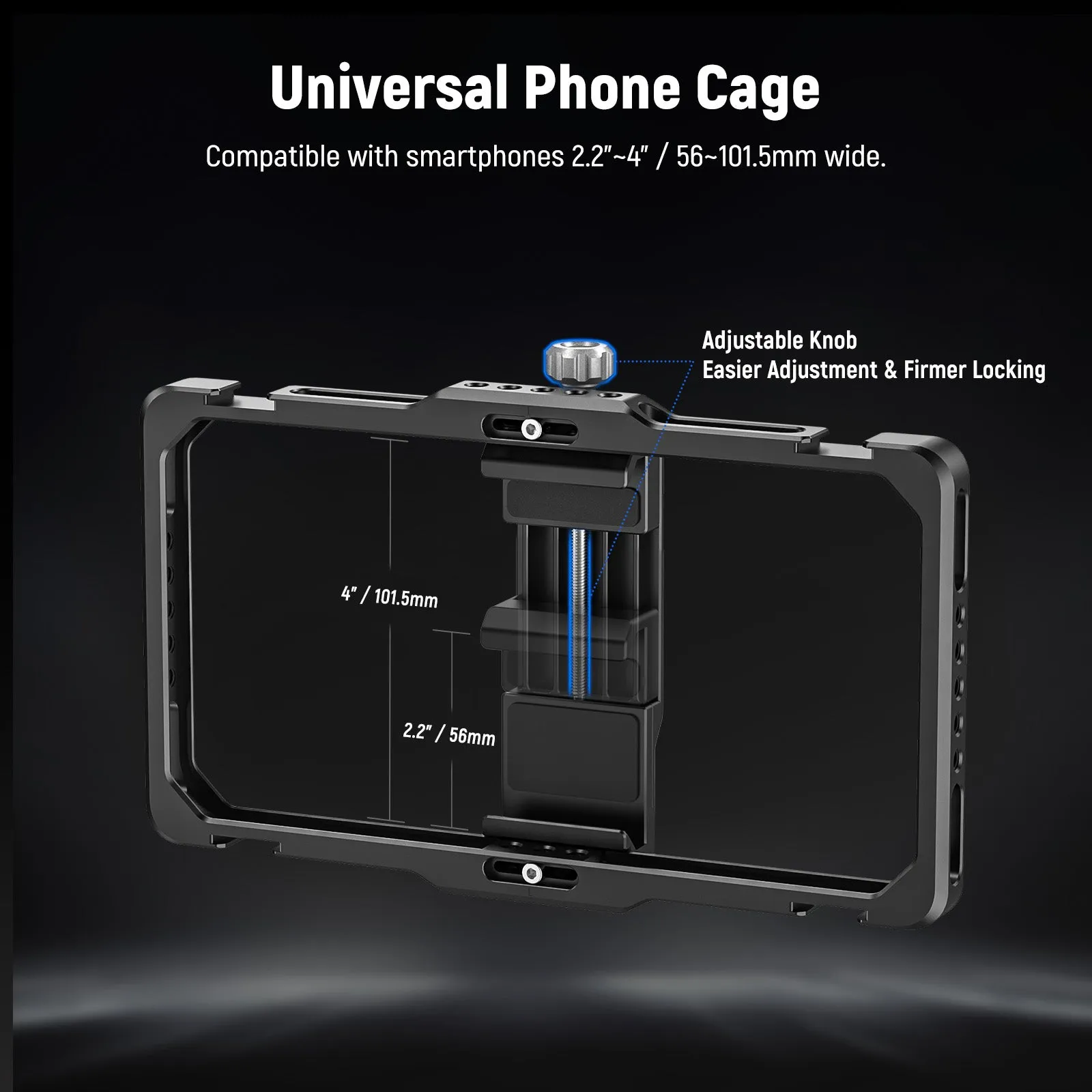 NEEWER PA009E Universal Phone Cage Stabilizer Video Rig Lighting Kit