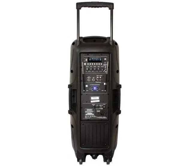 Nešiojama garso sistema Ibiza-Sound PORT225VHF-BT, MP3 / WMA / BLUETOOTH, 600W