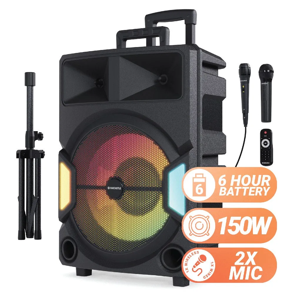 Oakcastle PS500 Portable Karaoke Party Speaker - Black | 1000002981