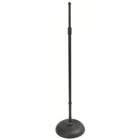 On-Stage MS7201QTR Round Base Mic Stand - Black