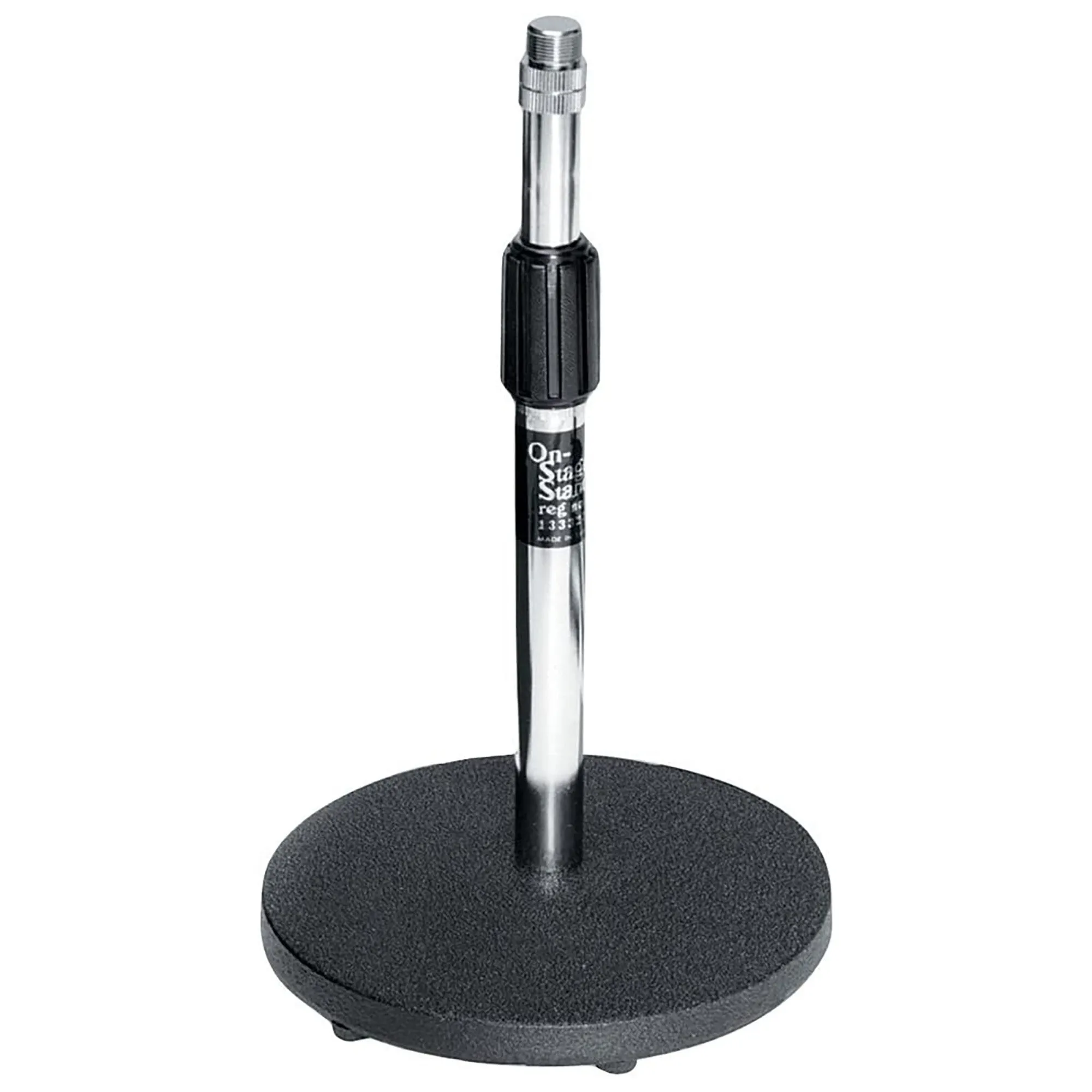 On-Stage Stands Adjustable Desktop Microphone Stand - Chrome