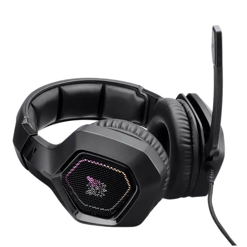 ONIKUMA K10 Professional Gaming Headset with RGB Colorful Lighting