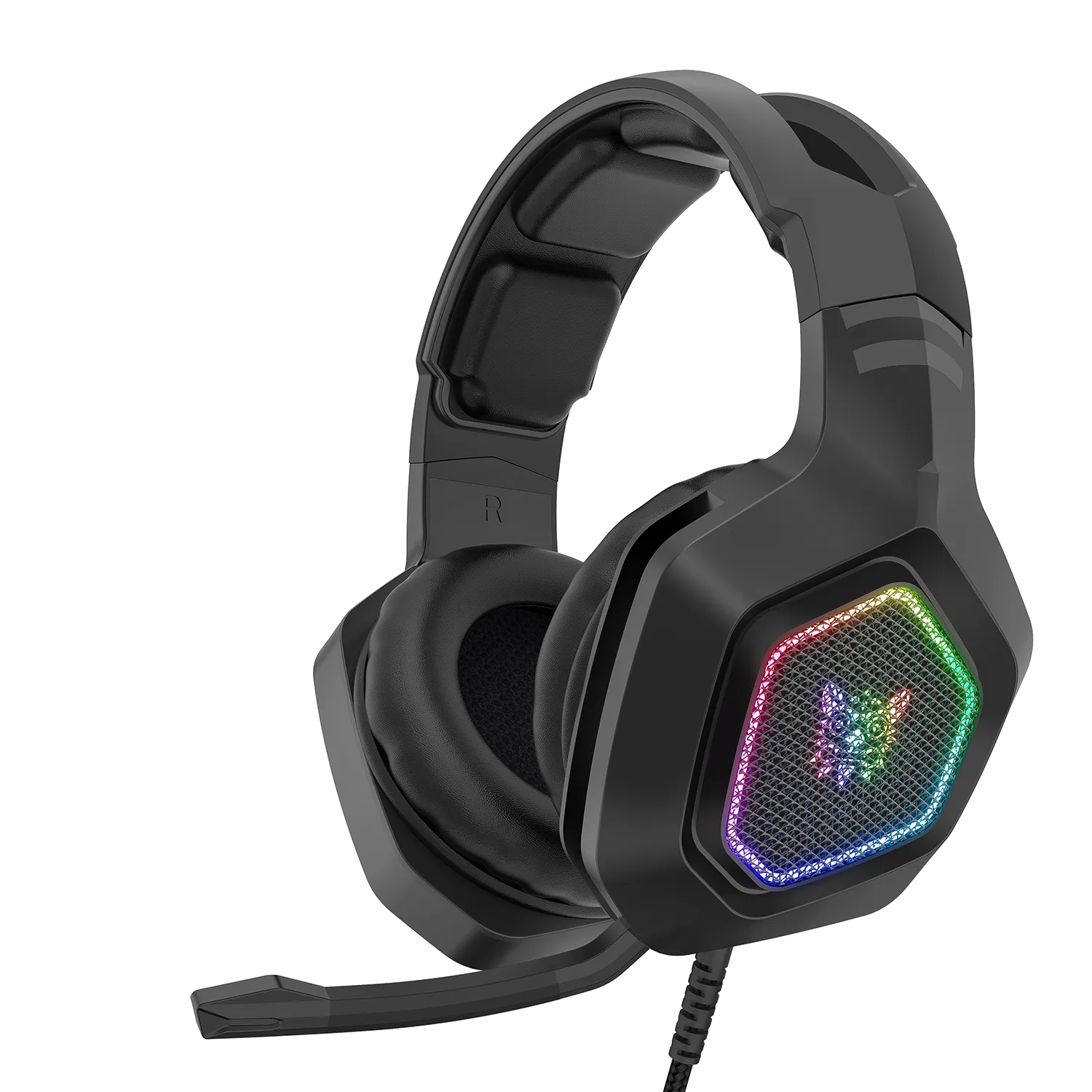 ONIKUMA K10 Professional Gaming Headset with RGB Colorful Lighting
