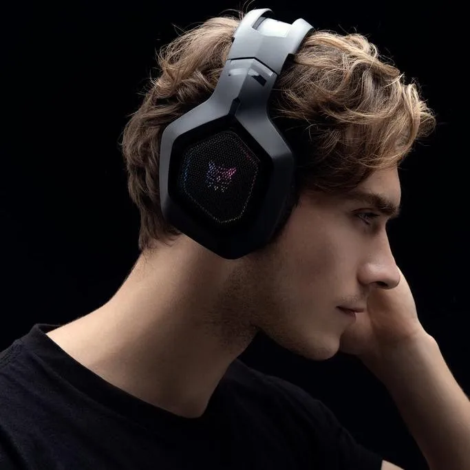 ONIKUMA K10 Professional Gaming Headset with RGB Colorful Lighting