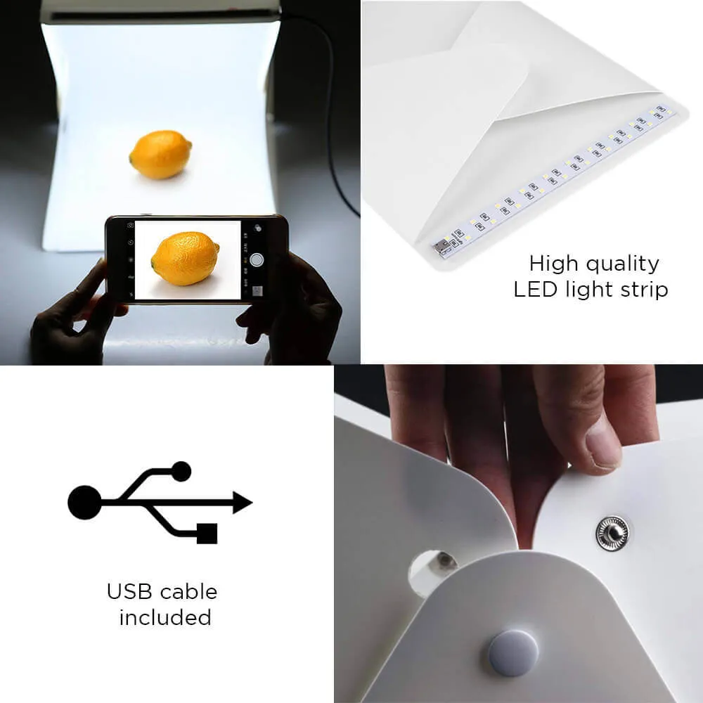 Photo Booth with LED Light and USB Cable