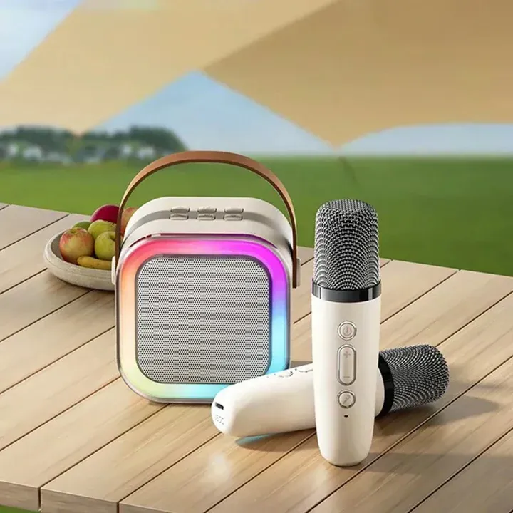 Portable Karaoke Machine With 2 Microphones