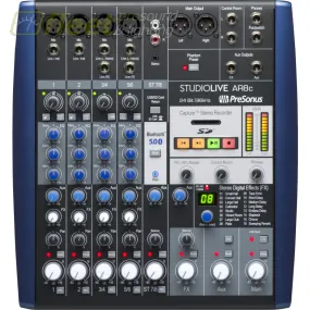 PreSonus StudioLive AR8C Analog Multitrack Recording & Live Mixer, 2779200103