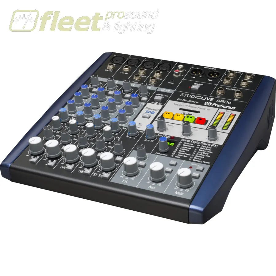PreSonus StudioLive AR8C Analog Multitrack Recording & Live Mixer, 2779200103