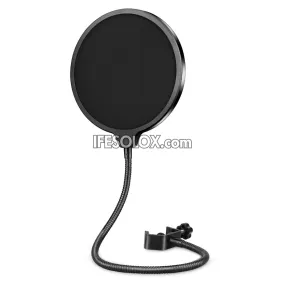Professional Microphone Pop Filter Mask Shield for Podcast and Studio - Brand New