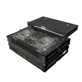 ProX X-DJ202LTBL Digital Controller Flight Case W/Laptop Shelf<br>For Roland DJ-202 Black Black