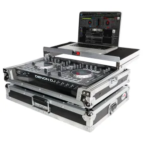 ProX X-DNMC4000LT Flight Case for Denon MC4000 Digital Controller W-Laptop Shelf