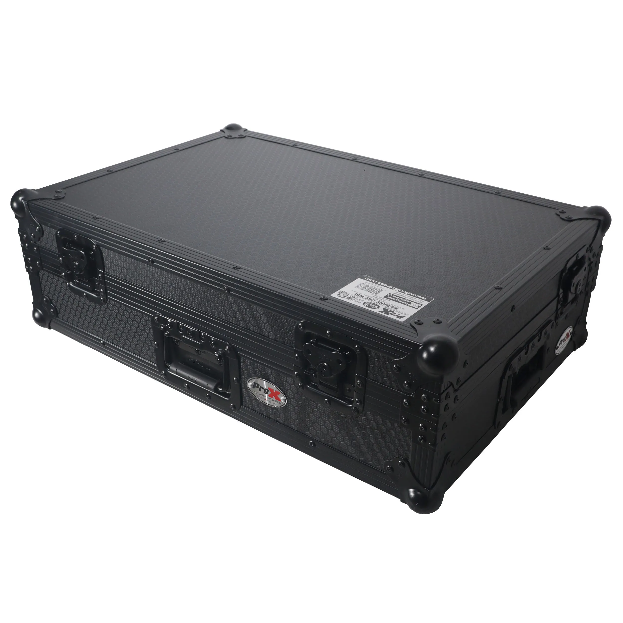 ProX XS-DDJFLX10WBL Flight Style Road Case For Pioneer DDJ-FLX10 DJ Controller with 1U Rack Space Wheels