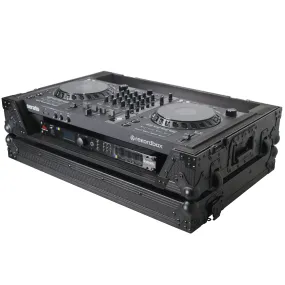 ProX XS-DDJFLX6WBL ATA Flight Style Road Case for Pioneer DDJ-FLX6 DJ Controller with 1U Rack Space and Wheels Black