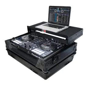 ProX XS-DDJRRLTBL Flight Case For Pioneer DDJ-RR & DDJ-SR2 Digital Controller W-Sliding Laptop Shelf - Black on Black