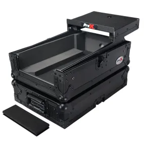ProX XS-DJMS7LTBL ATA Flight Style Road Case for Pioneer DJM-S7 DJ Mixer with Laptop Shelf Black Finish