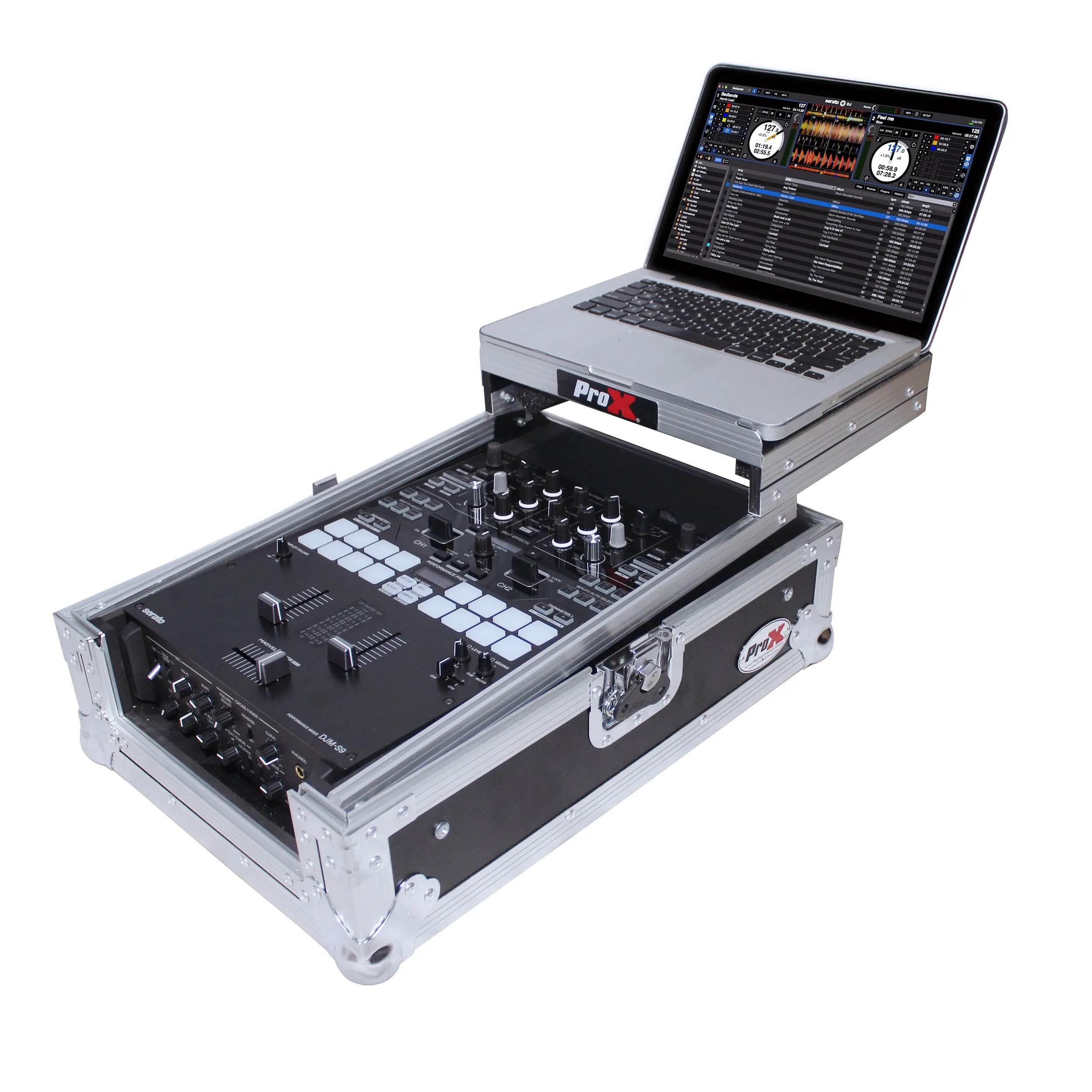 ProX XS-DJMS9LT Flight Case for Pioneer DJM-S9 & DJM-S7 Mixer with Sliding Laptop Shelf