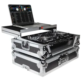 ProX XS-DNMC6000LT Flight Case for Denon DNMC6000 - MC6000MK2 Digital Controller W-Laptop Shelf