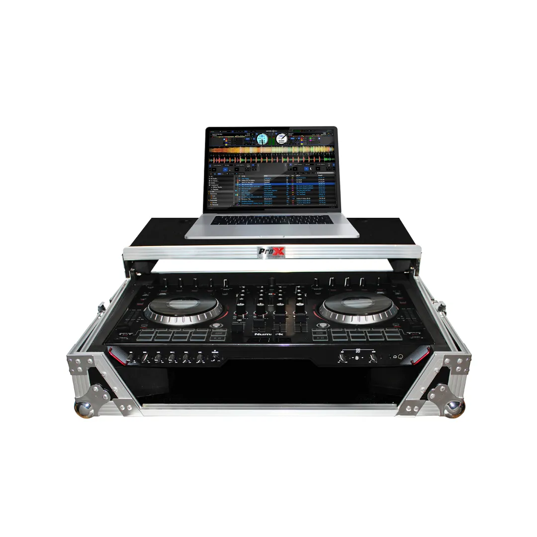ProX XS-NS6IILT Flight Case for Numark NS6II Digital Controller W-Sliding Laptop Shelf