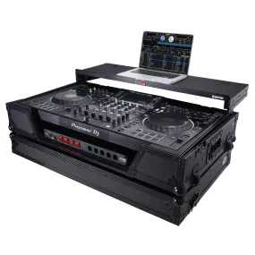 ProX XS-XDJXZSZ WLT BL Flight Case For XDJ-XZ DDJ-SZ2 DJ Controller with Laptop Shelf 1U Rack Space and Wheels - Black