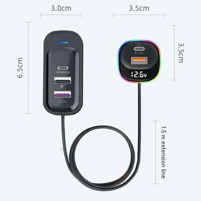 Rear-Seat Super-Fast Car Charger