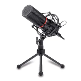 Redragon Cardioid USB Gaming Mic and Tripod - Black