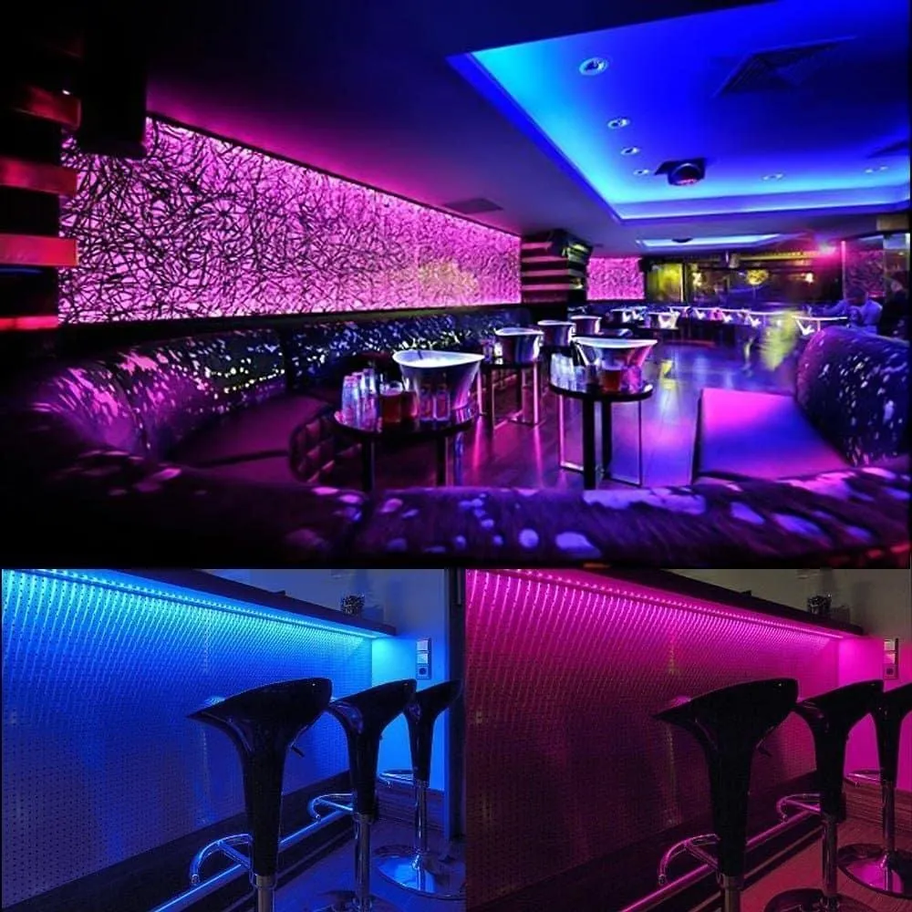 RGB Neon Flex 220V 240V 10x20mm Flat Shape IP65 Dimmable with Remote Kit