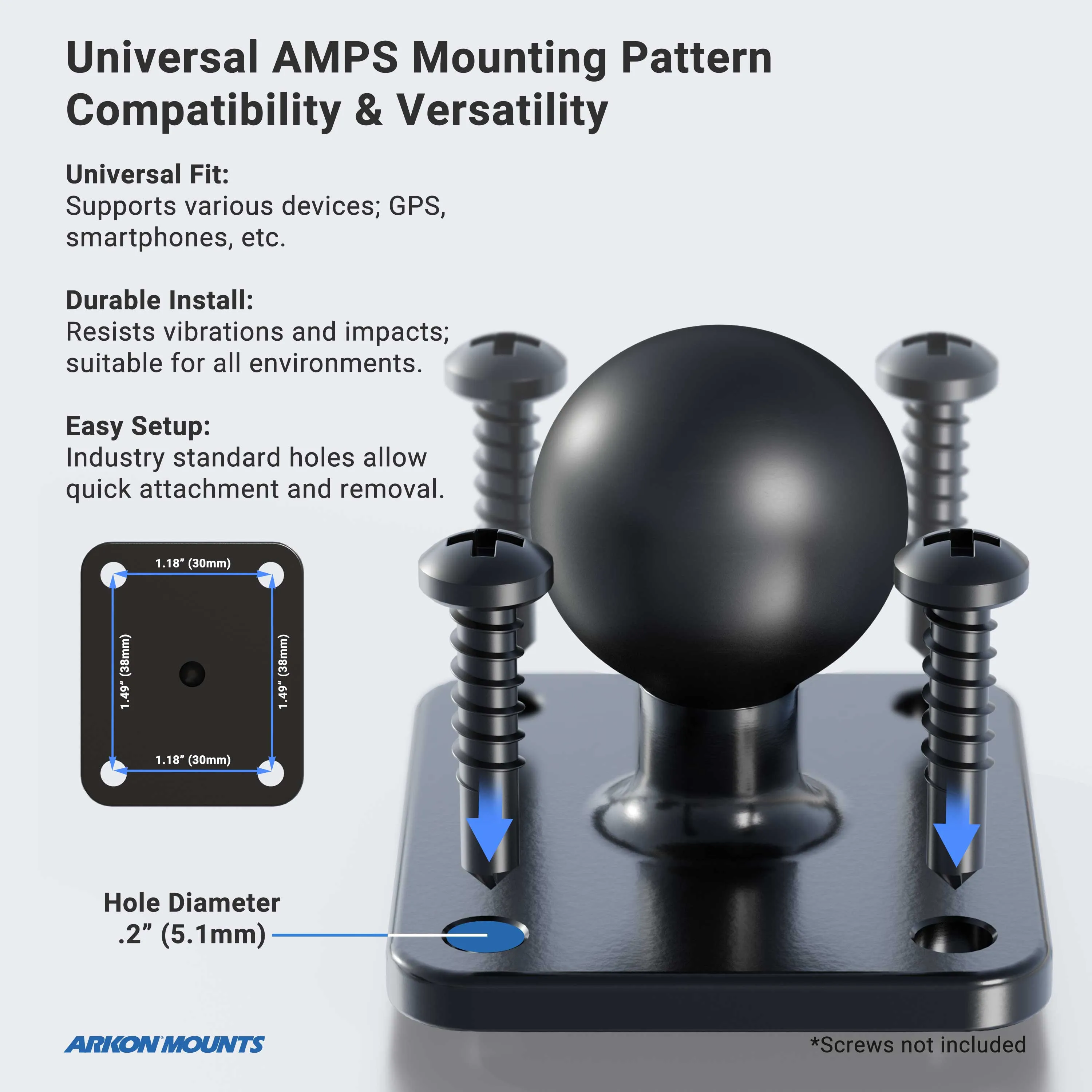 RoadVise® Ultra Holder with Clamp Mount