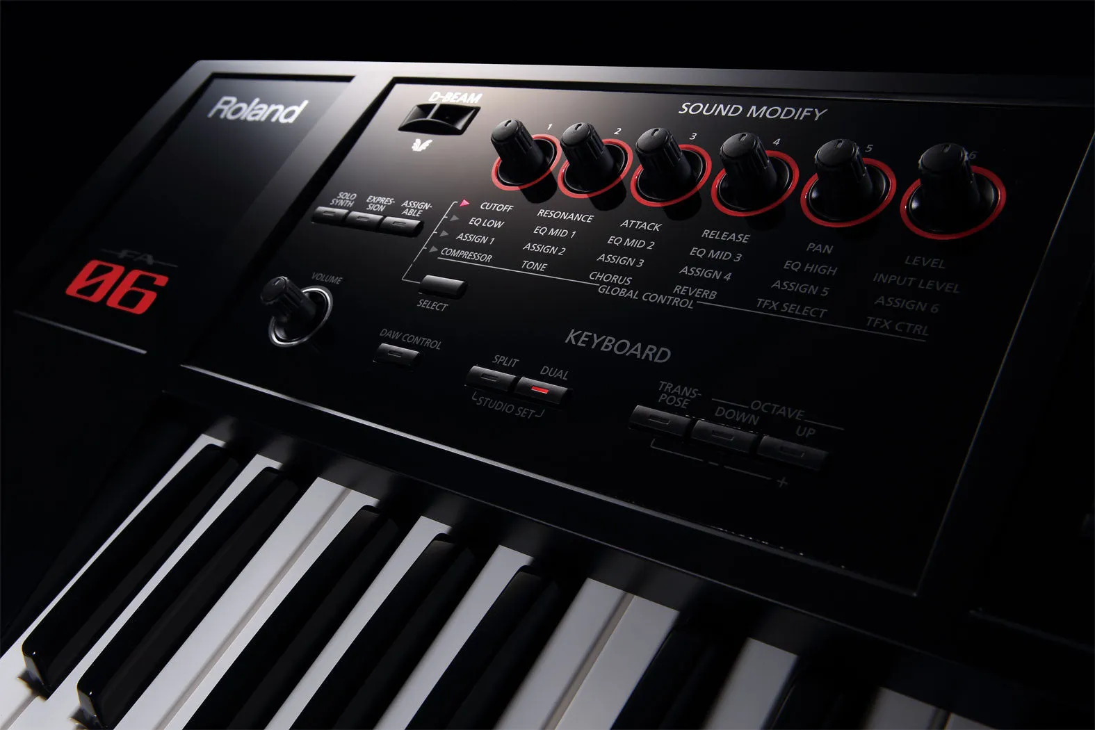 Roland FA-06 Synthesizer Music Workstation - Black