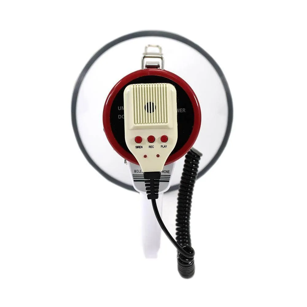 SA-MEGA8 Professional 8" Medium Bell Megaphone Bullhorn with Detachable Microphone with AUX Input and Siren