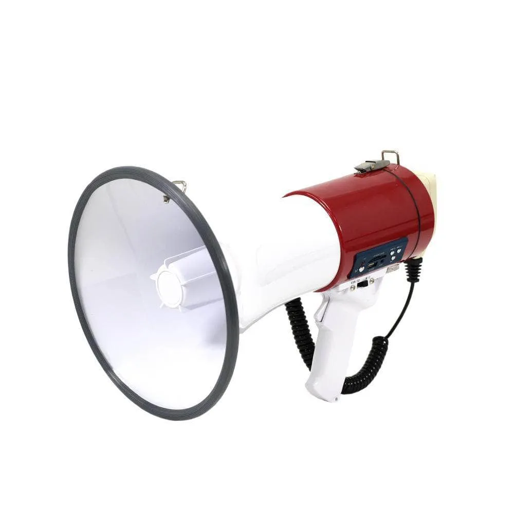 SA-MEGA8 Professional 8" Medium Bell Megaphone Bullhorn with Detachable Microphone with AUX Input and Siren