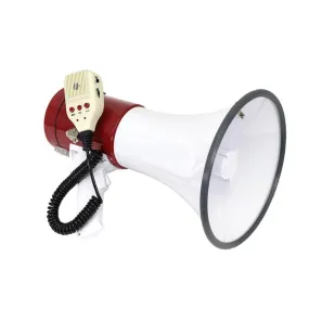 SA-MEGA8 Professional 8" Medium Bell Megaphone Bullhorn with Detachable Microphone with AUX Input and Siren