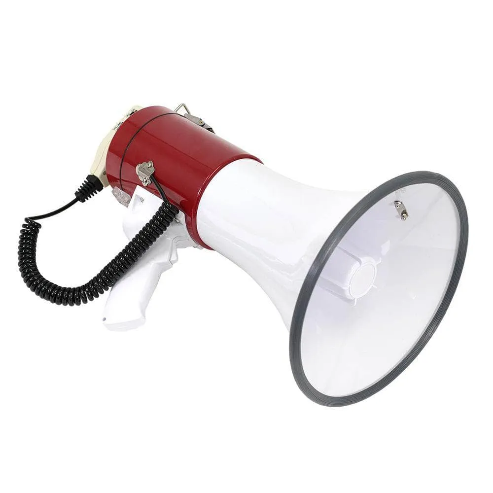 SA-MEGA8 Professional 8" Medium Bell Megaphone Bullhorn with Detachable Microphone with AUX Input and Siren