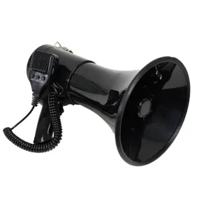 SA-MEGA9 Professional 8.25" Medium Bell Megaphone Bullhorn with Detachable Microphone with Record/Playback and AUX Input