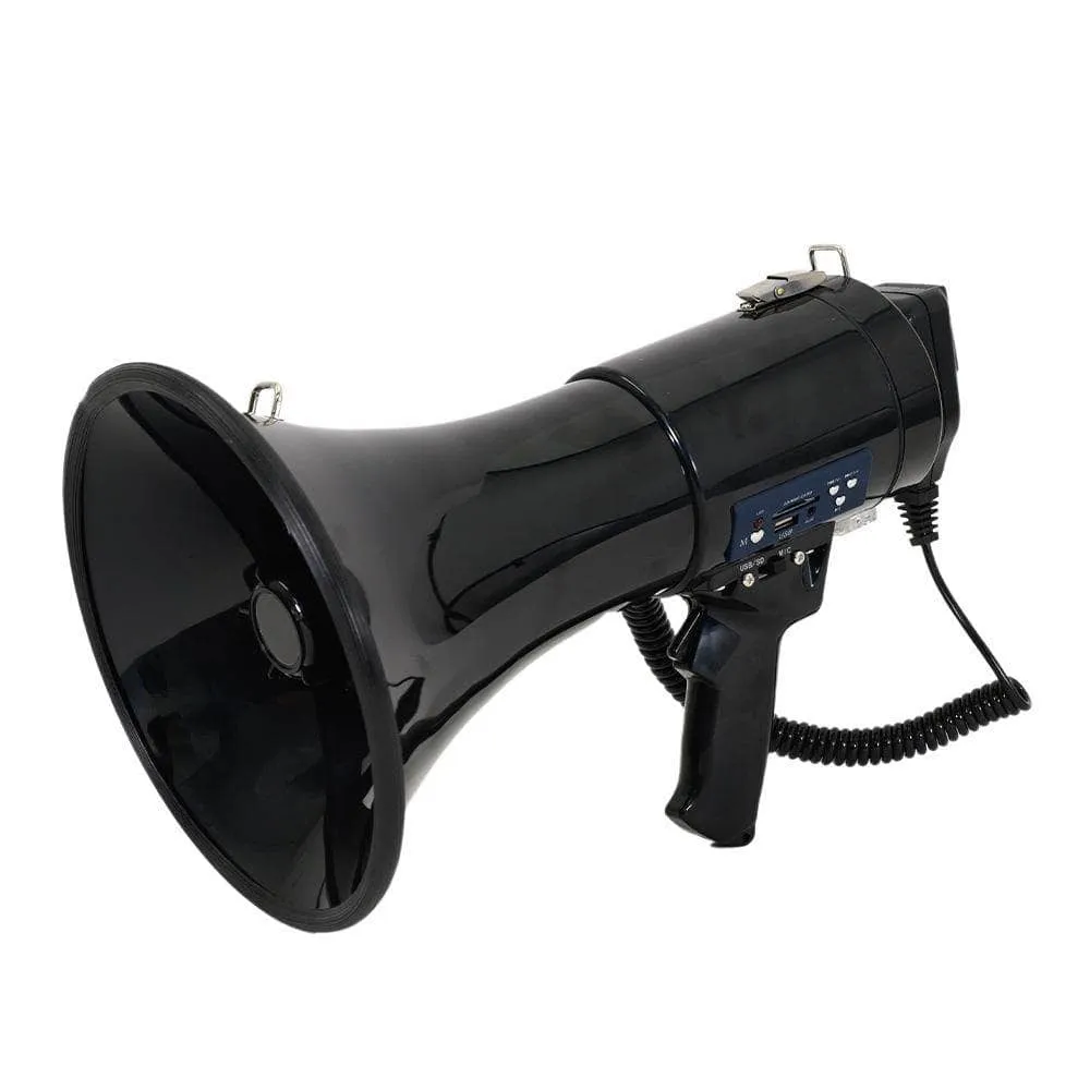 SA-MEGA9 Professional 8.25" Medium Bell Megaphone Bullhorn with Detachable Microphone with Record/Playback and AUX Input